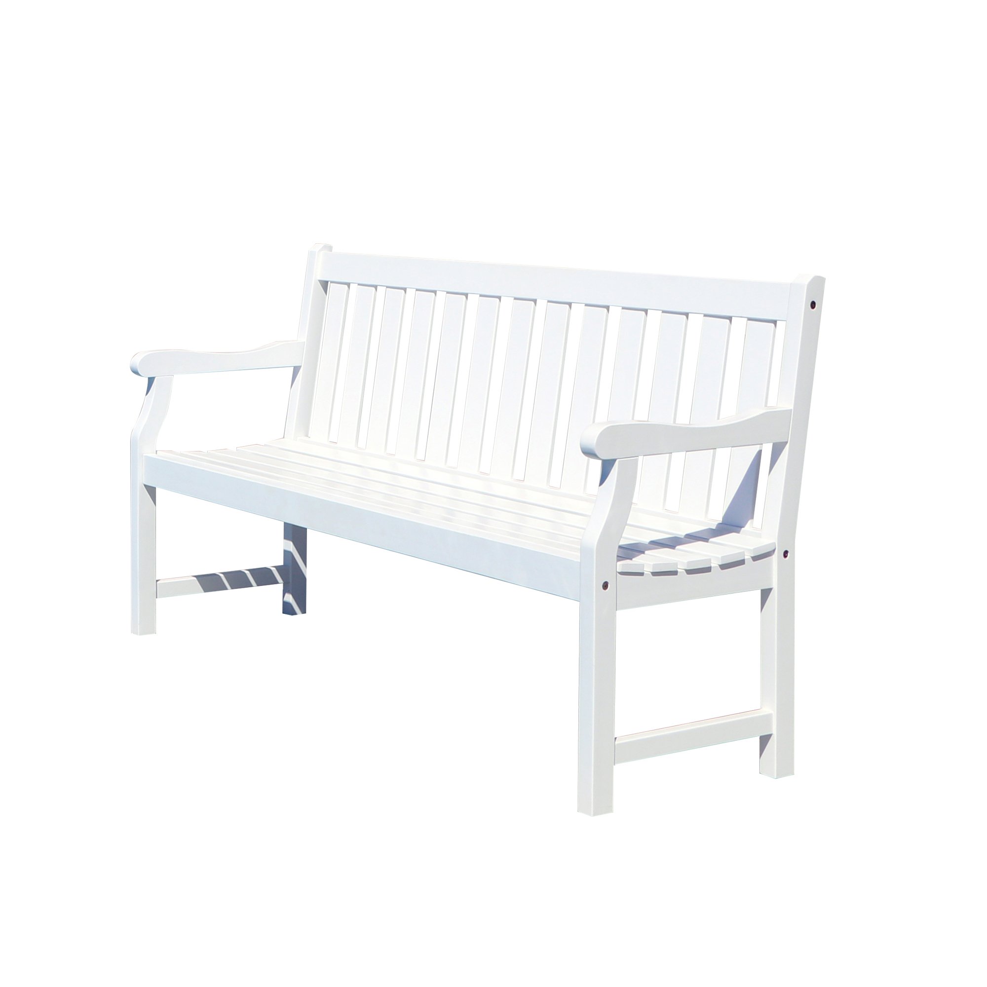 Bradley Eco-friendly 5-foot Outdoor White Wood Garden Bench