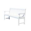 Bradley Eco-friendly 5-foot Outdoor White Wood Garden Bench