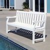 Bradley Eco-friendly 5-foot Outdoor White Wood Garden Bench